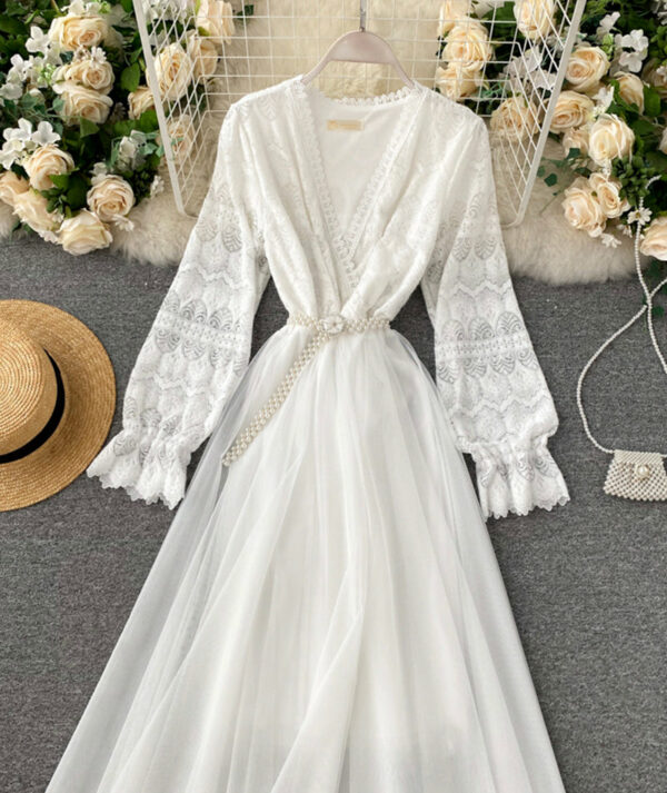 Cute Lace Long Dress Fashion Dress P315 - Image 5