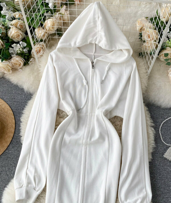 Cute Hoodie Casual Dress P296 - Image 9