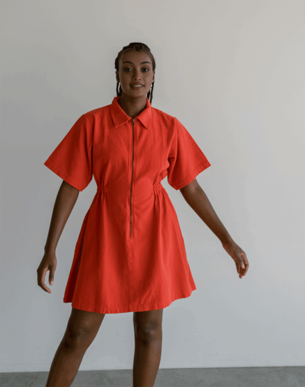 Utility Cinched Zip Dress - Image 28
