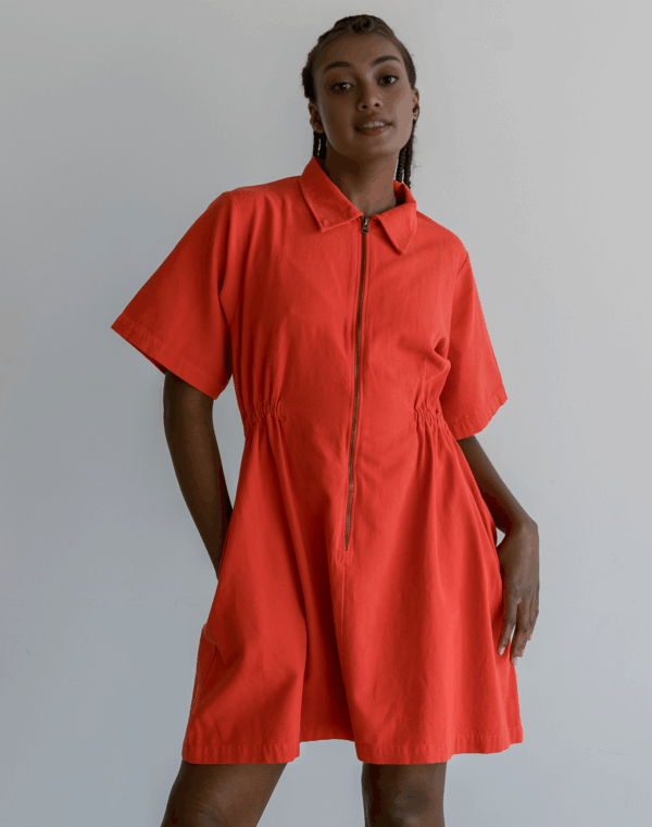 Utility Cinched Zip Dress - Image 27