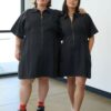 Utility Cinched Zip Dress