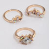 Rose Opal Embellished Ring Pack