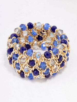Pave Multi-Stone Statement Bangle