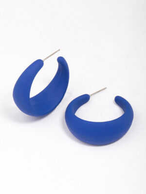 Blue TearHoop Earrings