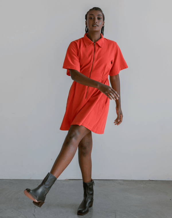Utility Cinched Zip Dress - Image 31