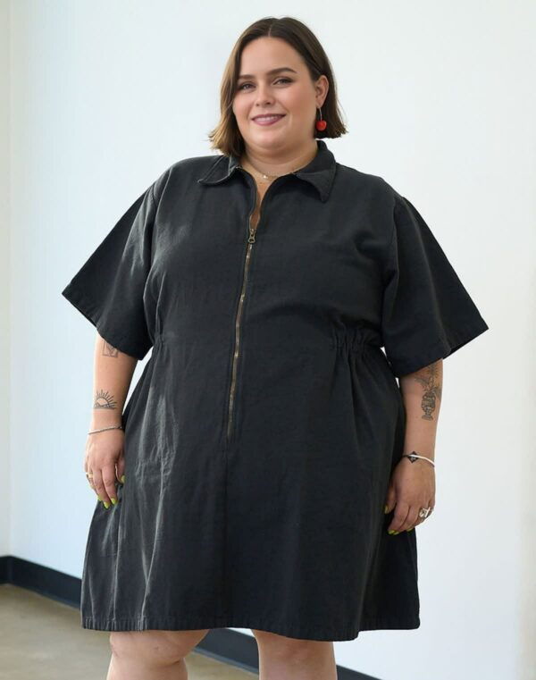 Utility Cinched Zip Dress - Image 2