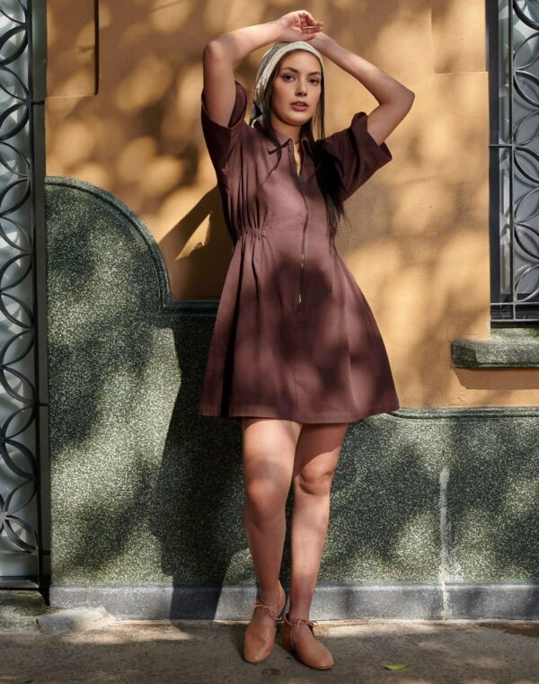 Utility Cinched Zip Dress - Image 16