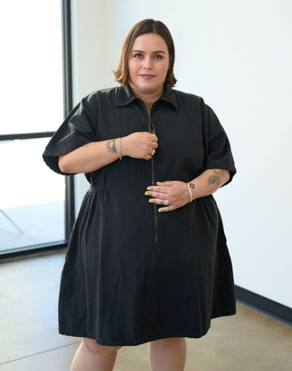 Utility Cinched Zip Dress - Image 4